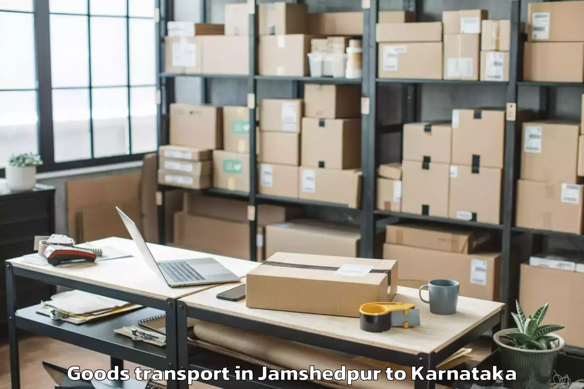 Top Jamshedpur to Reva University Bangalore Goods Transport Available